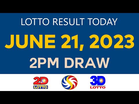 [Wednesday] Lotto Result Today JUNE 21 2023 2pm Ez2 Swertres 2D 3D 4D 6/45 6/55 PCSO