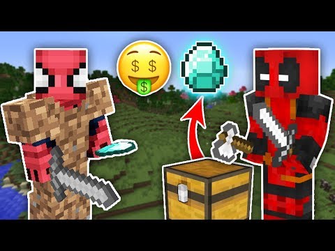 Fakir Örümcek Adam Hırsız Oldu Elmasları Çaldı - Minecraft Zengin vs Fakir Örümcek Adam