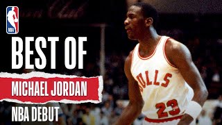 Michael Jordan's First NBA Game Highlights