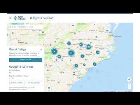 Duke Energy Weather Outage Map