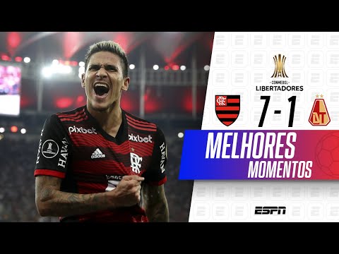 Gols e lances de Flamengo x Deportes Tolima