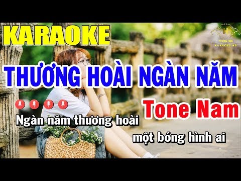 Karaoke Thương Hoài Ngàn Năm Tone Nam Nhạc Sống | Trọng Hiếu