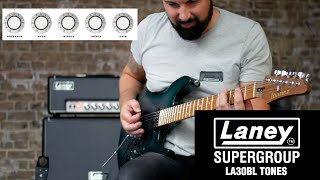 Video thumbnail for LANEY SUPERGROUP LA30BL tone examples by Laney Amplification