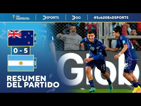 Video: La Selección Argentina Sub 20 le ganó 5-0 a Nueva Zelanda
