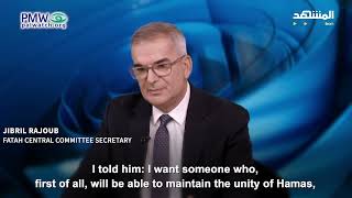 PA moderator speaking with Jibril Rajoub