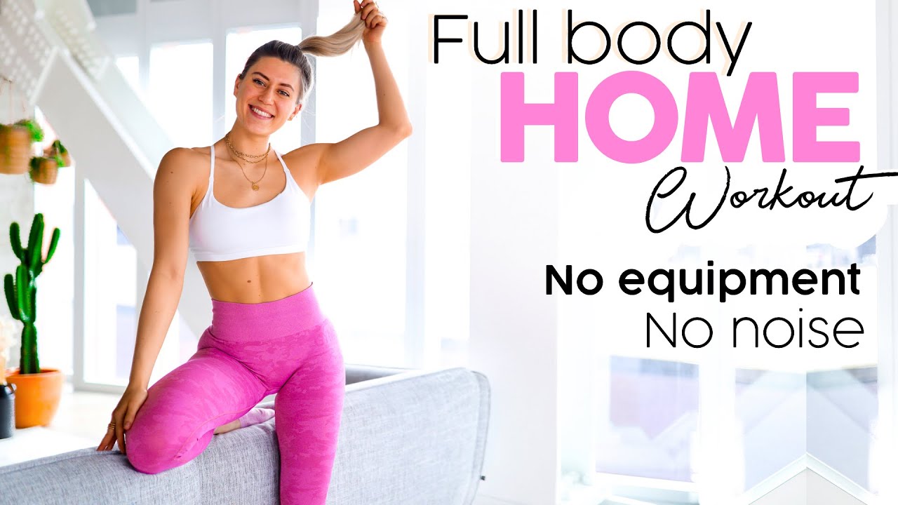 20 MINUTE FULL BODY HOME WORKOUT! No Equipment, No Noise!