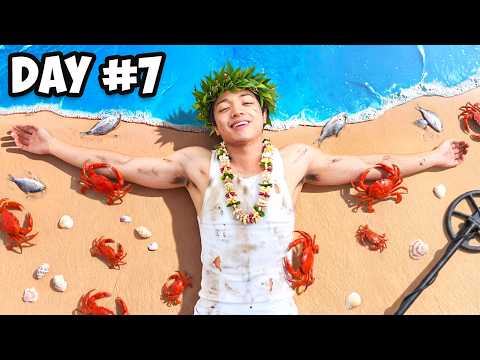 無人島に7日間漂着した！ (7日目) (I Survived 7 Days Stranded On An Island! (Day 7))