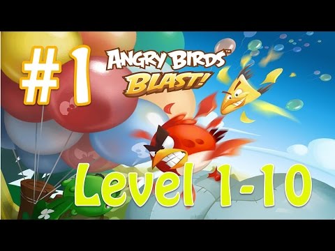 Angry Birds Blast (AB Blast) Walkthrough Part 1- Level 1 to 10 Completed