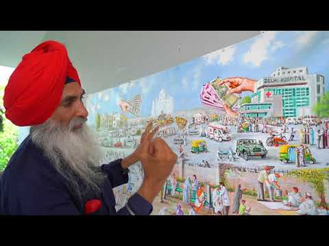 CORONA ON CANVAS BY SUKHPREET SINGH ARTIST, PUNJAB,INDIA