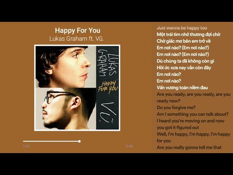Lukas Graham ft. Vũ. - Happy For You (lyrics)