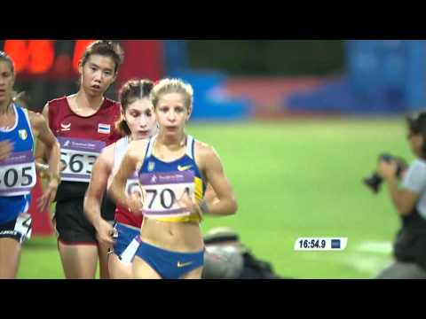 Women's 5000m Walk Final - Athletics - Singapore 2010 Youth Games
