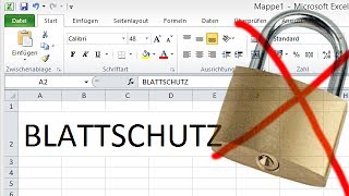 Excel (bis 2010) Blattschutz Passwort löschen [HD] - Blattschutz Hacken bzw. entfernen