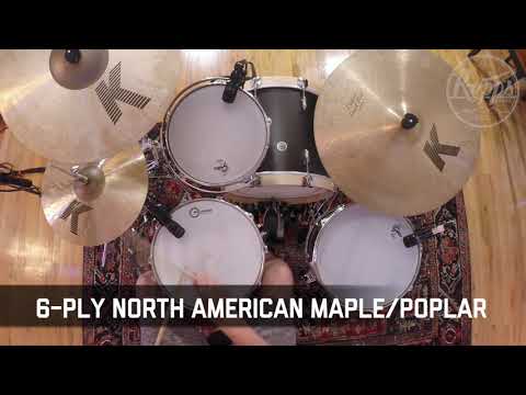 Gretsch Brooklyn 3pc Shell Pack in Satin Black Metallic - Rupp's Drums