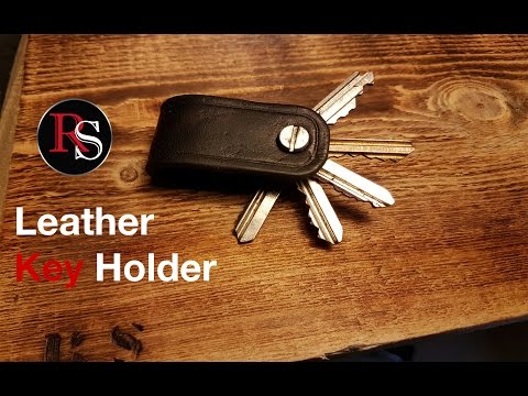Making A Leather Key Holder // DIY Video