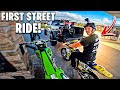 STREET RIDING MY 2022 KX450F FOR THE FIRST TIME BRAAP VLOGS