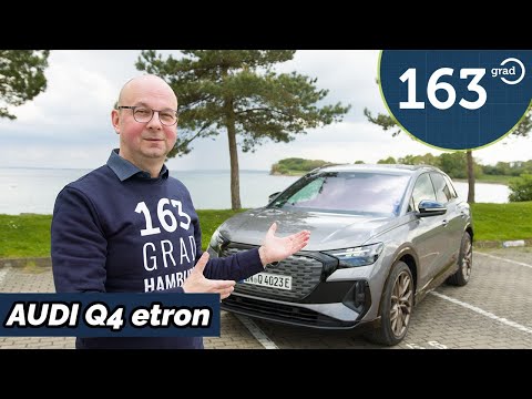 Audi Q4 etron (2021) | So fährt er | Q4 50 e-tron quattro Edition ONE Taifungrau SONOS | 163 Grad