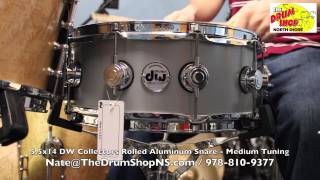 Video thumbnail for DW Collectors Rolled Aluminum Snare 5.5x14 - The Drum Shop North Shore by Nate Morrison Drums