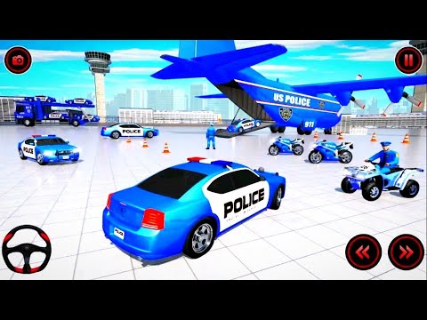 Grand Police Vehicle Transport Truck Driving Gameplay🎮 | Truck Simulator Games 🎮 | GameWallah