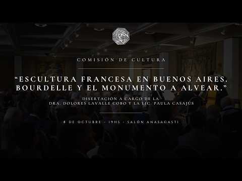 Dra. Dolores Lavalle Cobo con la Lic. Paula Casajús - "Escultura Francesa en Buenos Aires."