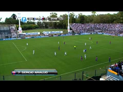 Gol de Araujo. Gimnasia 0 - Tigre 1. Fecha 11. Torneo Final 2014. FPT