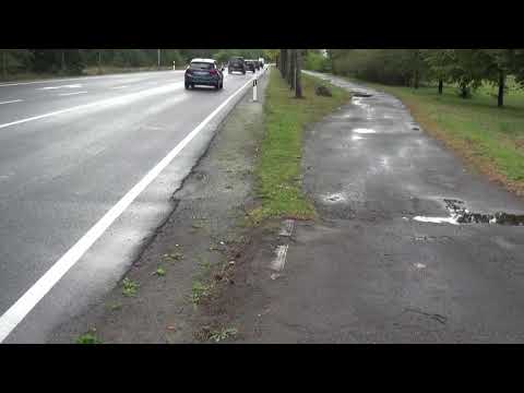 Hoyerswerda: Radweg Südstraße vor Sanierung - LAUSITZWELLE