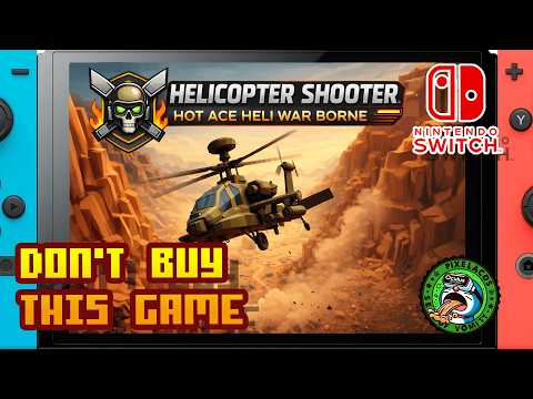 Helicopter Shooter - Hot Ace Heli War Borne - (Nintendo Switch 1) - Framerate & Gameplay - 4K