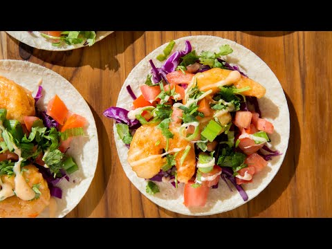 Our Dynamite Shrimp Tacos Recipe Is For Sriracha Lovers