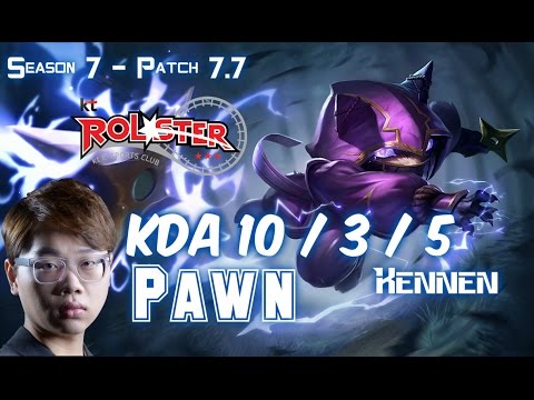 KT Pawn KENNEN vs FIZZ Top - Patch 7.7 KR Ranked