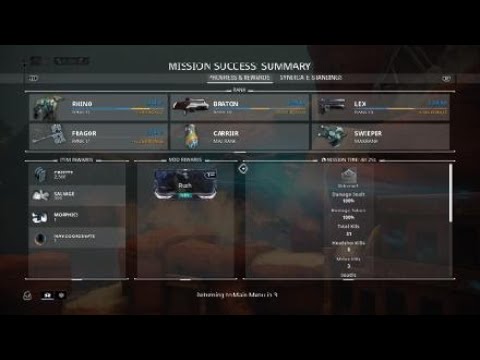 Warframe Ara-Mars capture