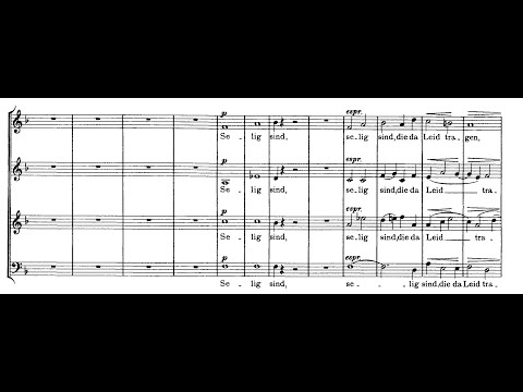 Johannes Brahms -- German Requiem -- Score