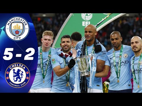 Man City vs Chelsea 5-2  | All Goals & Highlights | All Final Cup 2012/19