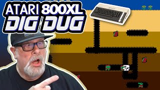 RETRO BLISS: Playing DIG DUG on ATARI 8-BIT! Nostalgia Overload!