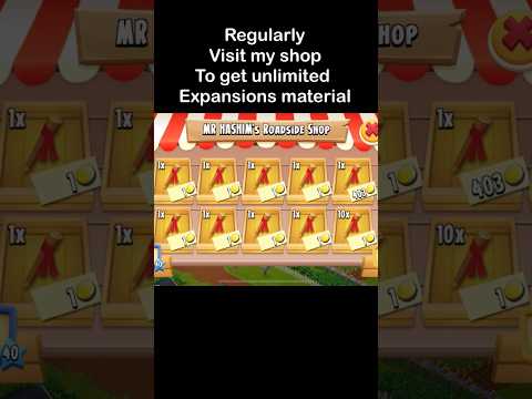 How to Get Unlimited Expansion Materials #hayday #shorts