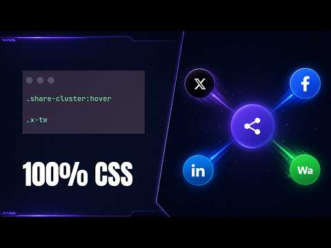 Pure Css Exploding Share Button Animation Tutorial