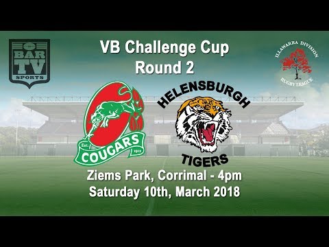 2018 Illawarra RL VB Challenge Cup Round 2 - Corrimal Cougars v Helensburgh Tigers