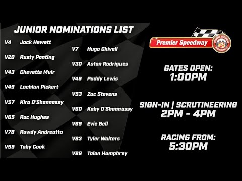 Junior Formula 500 A-Main 16/12/2023