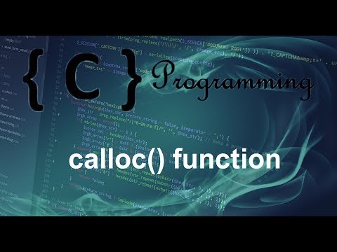 C programming Tutorial 32 Calloc Function