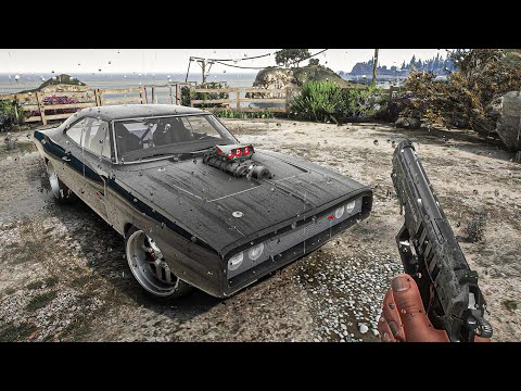 GTA 5: Ray Tracing RTX 3090 Graphics Mod - 8k Resolution Rain Enhancement