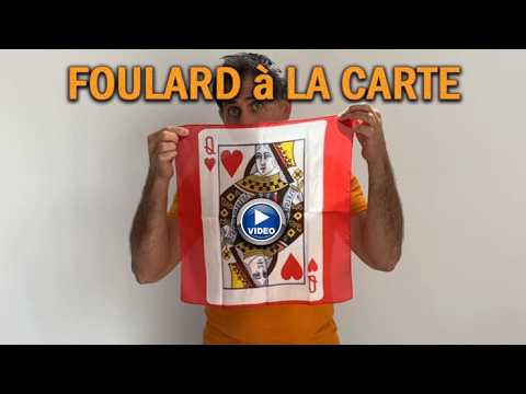 Voir la vidéo de Foulard à la Carte Dame de Coeur 45 x 45 cm (18