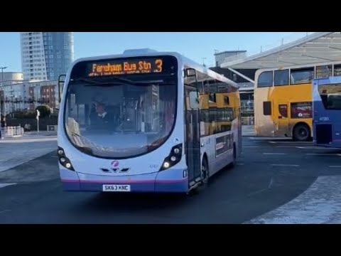 Wrightbus Streetlite DF | SK63KNC / 47431 | First Bus | Portsmouth | 17/01/22