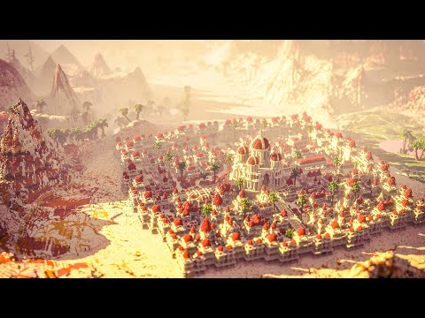 [Minecraft Timelapse] Zubuk - Desert City Timelapse By Varuna | 4K 60FPS
