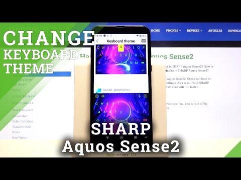 How to Set Up LED Keyboard in SHARP Aquos Sense2 – Animated Keyboard