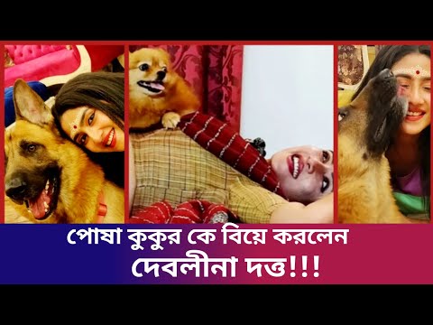 পোষা কুকুরকে বিয়ে করলেন দেবলীনা দত্ত |Debolina Datta|