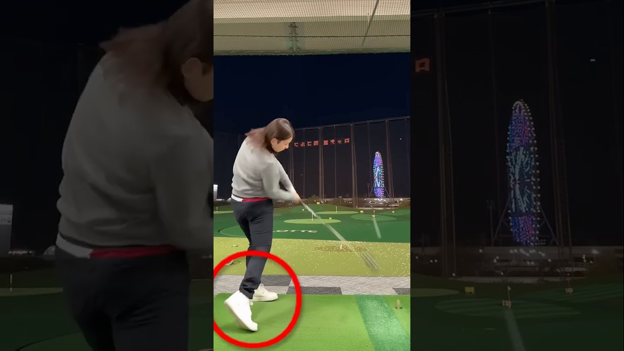 【衝撃】元女子ドラコン世界チャンピオン！公式最長飛距離342yd ！ドライバーで飛距離を伸ばすスイングのコツ！　ゴルフレッスン　#short #shorts #shortsvideo