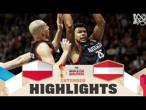 Poland 🇵🇱 v Austria 🇦🇹 | Extended Highlights | FIBA Basketball World Cup 2027 European Qualifiers