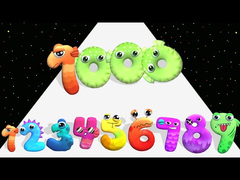 Number Run Merge 3D - Level Up Number Max Level Gameplay (Number Evolution Run)