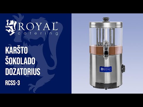 vaizdo įrašas - Karšto šokolado dozatorius - 3 litrai