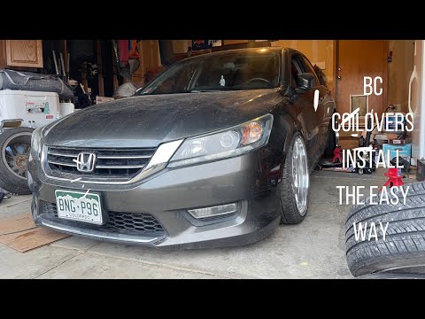 2013-2017 honda accord coilovers install the easy way
