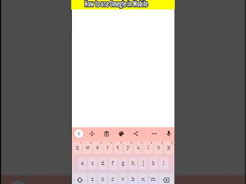 How to use OMEGLE in Mobile 🤩2022 Omegle mobile me Kaise use karein|Tech with vk|#omegle #shorts