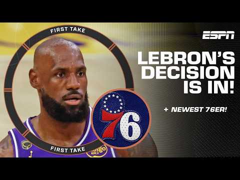 LeBron James is a 76er! ‘The most formidable starting 5 in the NBA’ - Shams 🤯 | First Take